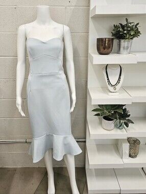 Strapless dress With Flounce Hem